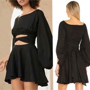 Just Bee Queen Colette Black Dress Large